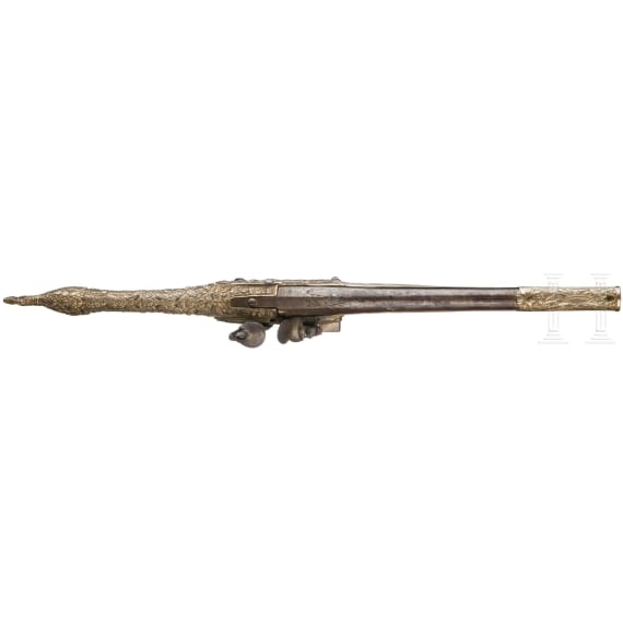 A magnificent Ionian flintlock pistol, circa 1820