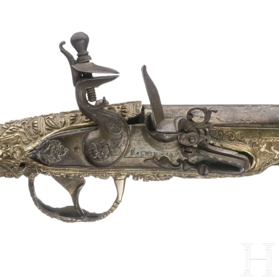 A magnificent Ionian flintlock pistol, circa 1820