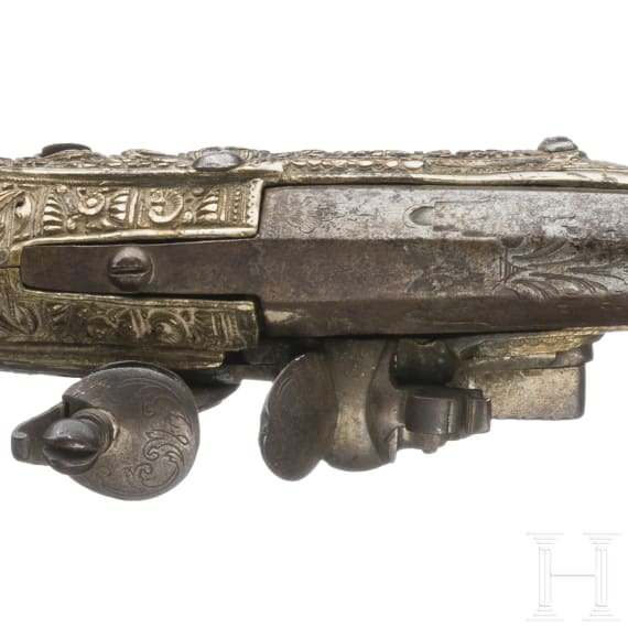 A magnificent Ionian flintlock pistol, circa 1820