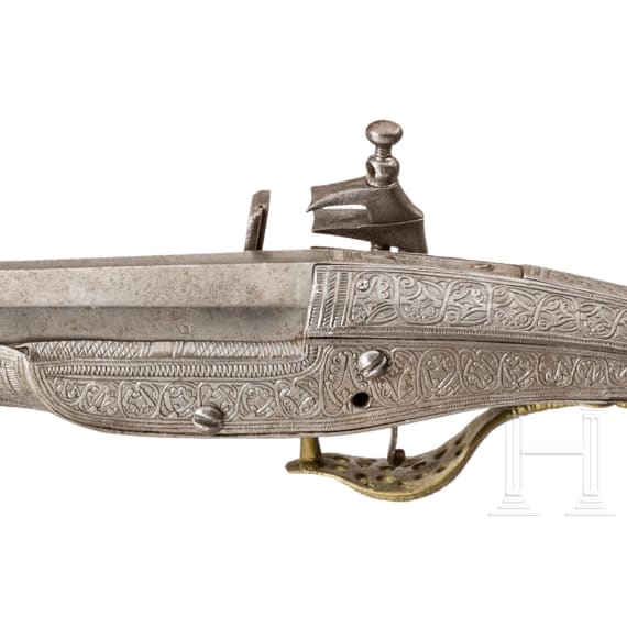 An Albanian all-metal miquelet rifle, circa 1800