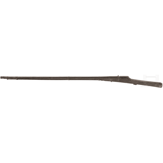 An Indian matchlock gun, 19th century