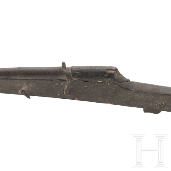 An Indian matchlock gun, 19th century