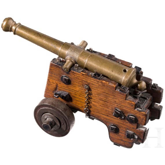 A French model of a naval gun, 19th century