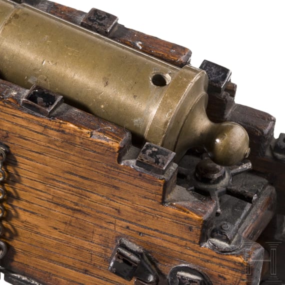 A French model of a naval gun, 19th century