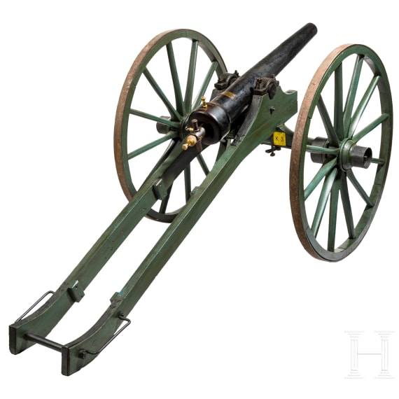 A breech-loading salute cannon of the Vereinigte Pulverfabriken Rosenheim, circa 1900