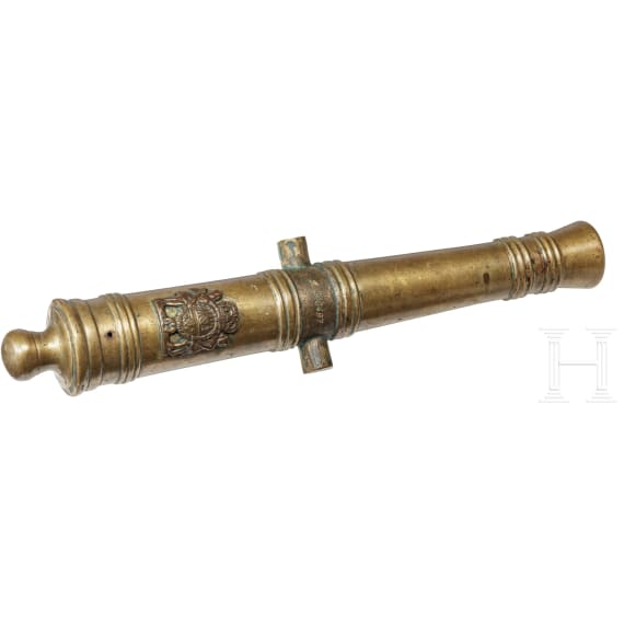 A miniature cannon barrel, 19th/20th century