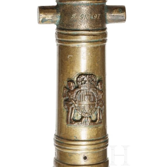 A miniature cannon barrel, 19th/20th century
