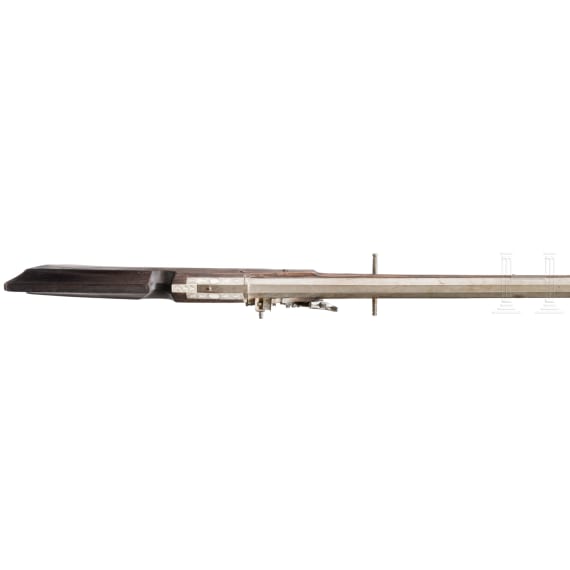 A wheellock rampart gun, collector's replica in 17th century style using old parts