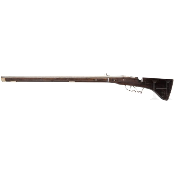 A wheellock rampart gun, collector's replica in 17th century style using old parts