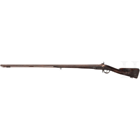 A musket modified for civilian use, probably French, late 18th century