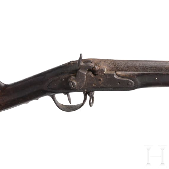 A musket modified for civilian use, probably French, late 18th century