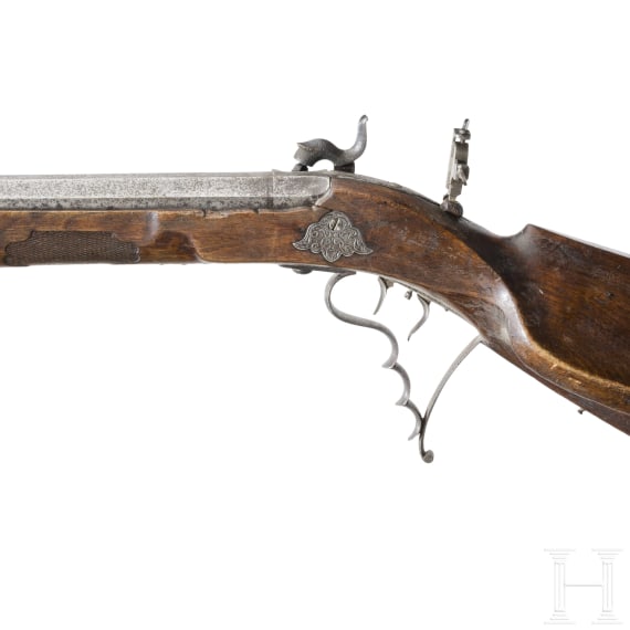 A German percussion target rifle, circa 1840