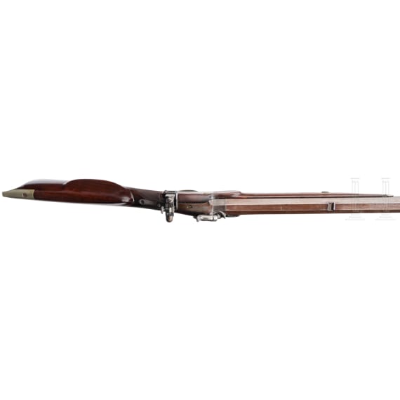 A heavy US percussion target rifle by John Wurfflein in Philadelphia, ca. 1850