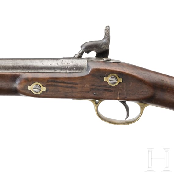 Three percussion flintlocks, 19th century