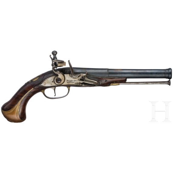 An Austrian flintlock pistol by Rochus Wastl in Vienna, 1st half of the 18th century