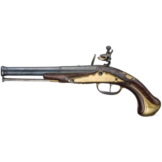 An Austrian flintlock pistol by Rochus Wastl in Vienna, 1st half of the 18th century