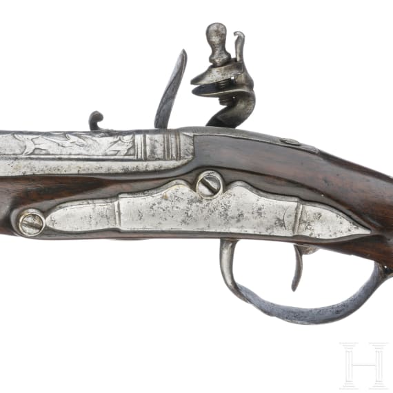 A Flemish flintlock pistol, circa 1730