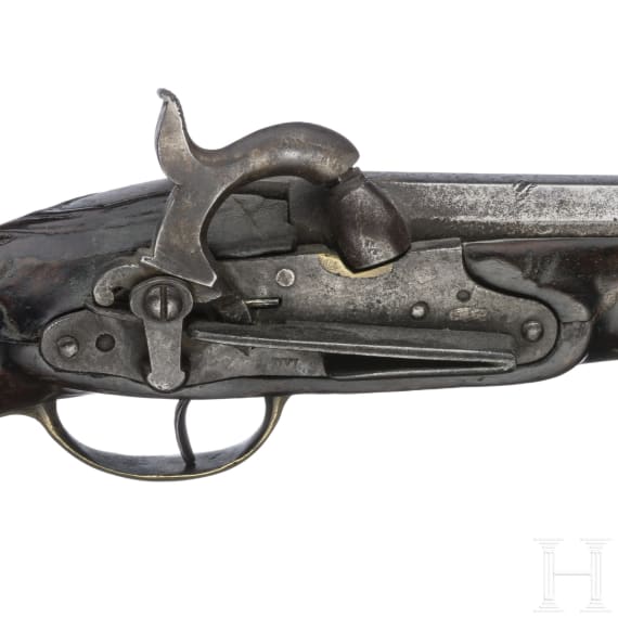 A Spanish percussion pistol, circa 1760