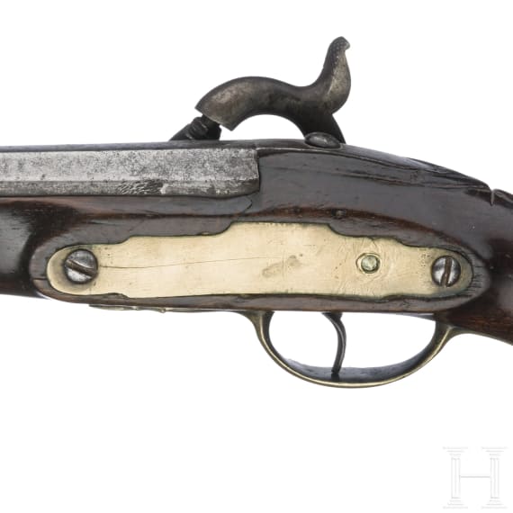 A Spanish percussion pistol, circa 1760