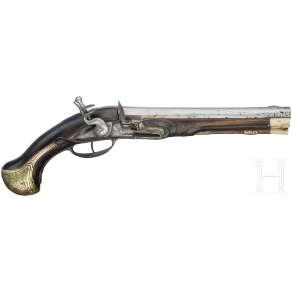 Two German flintlock pistols, 2nd half of the 18th century