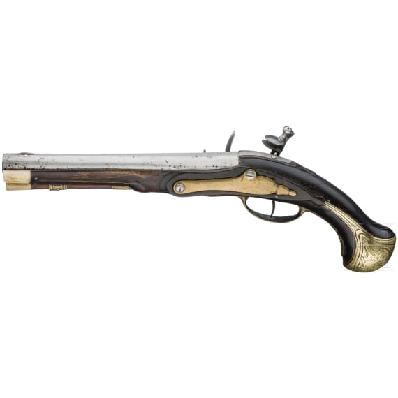 Two German flintlock pistols, 2nd half of the 18th century