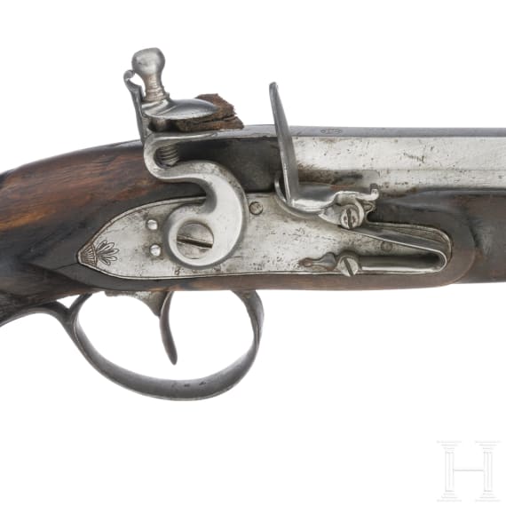 A Belgian flintlock pistol, circa 1800