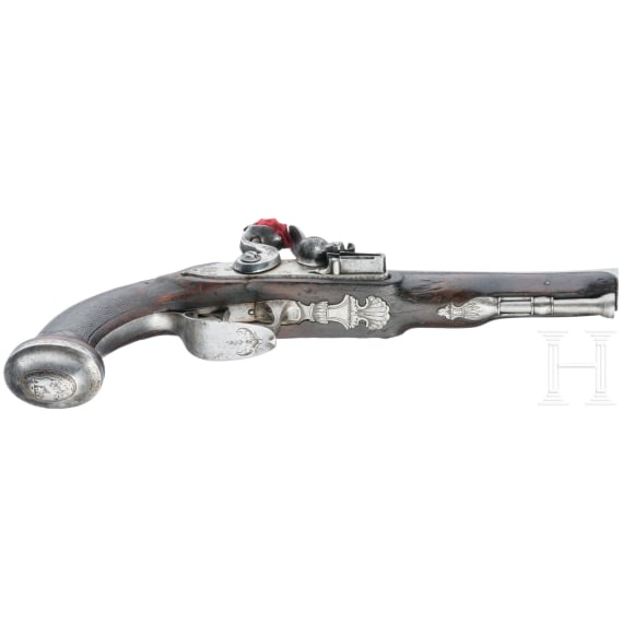 A French flintlock pistol, circa 1810