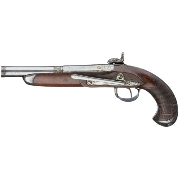 A Spanish percussion pistol by Mendizabal in Placencia, ca. 1810