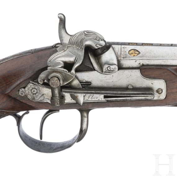 A Spanish percussion pistol by Mendizabal in Placencia, ca. 1810