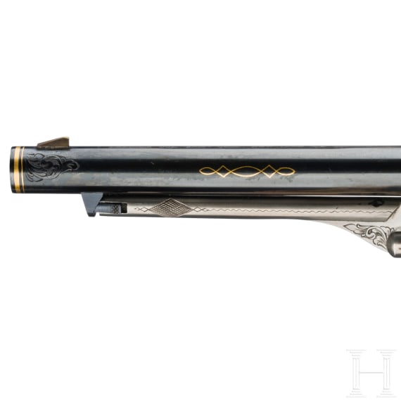 A cased Colt 1860 Army, high quality Italian replica, circa 1975