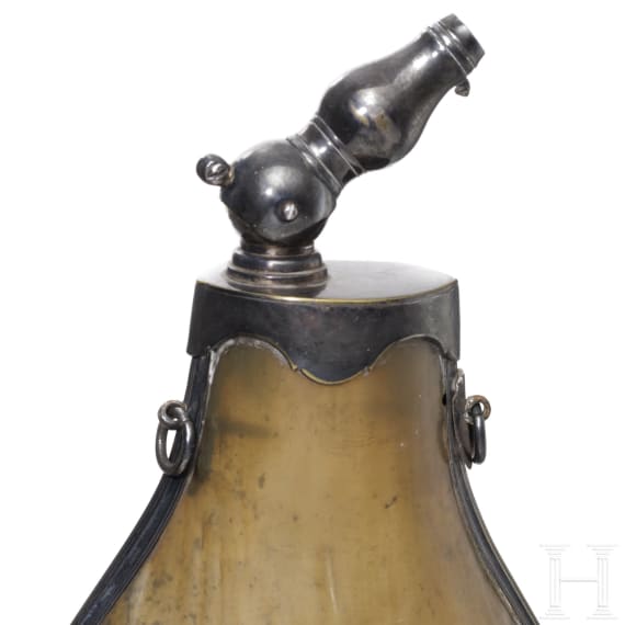 A French powder flask, circa 1815