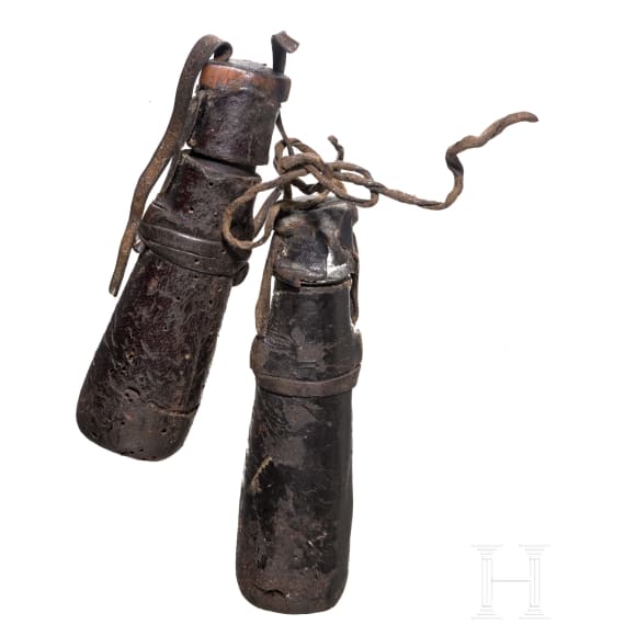 Two German powder cartridges, 1st half of the 17th century