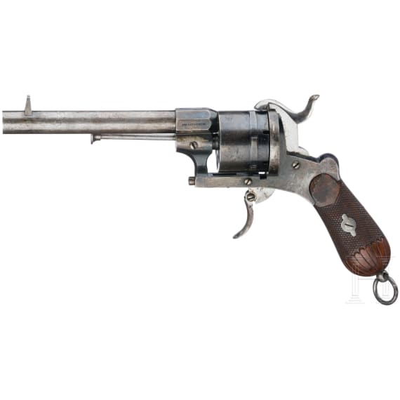 A German pinfire revolver by Heinrich Riffelmann in Solingen, circa 1860
