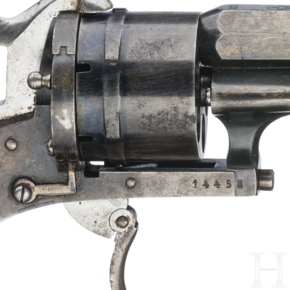A German pinfire revolver by Heinrich Riffelmann in Solingen, circa 1860