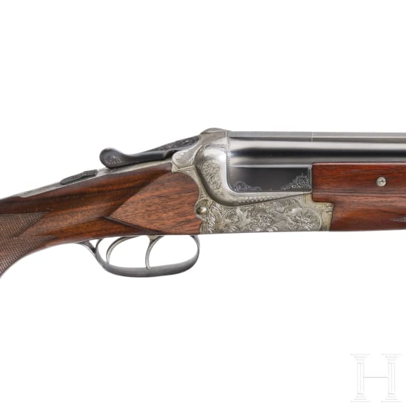 An over and under shotgun Merkel Mod. 201