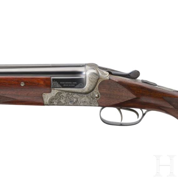 An over and under shotgun Merkel Mod. 201