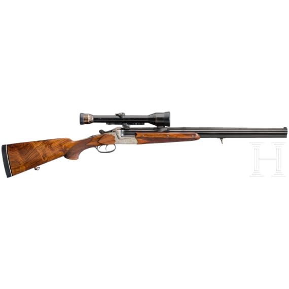 A over and under combination rifle Ferlach with Zeiss scope