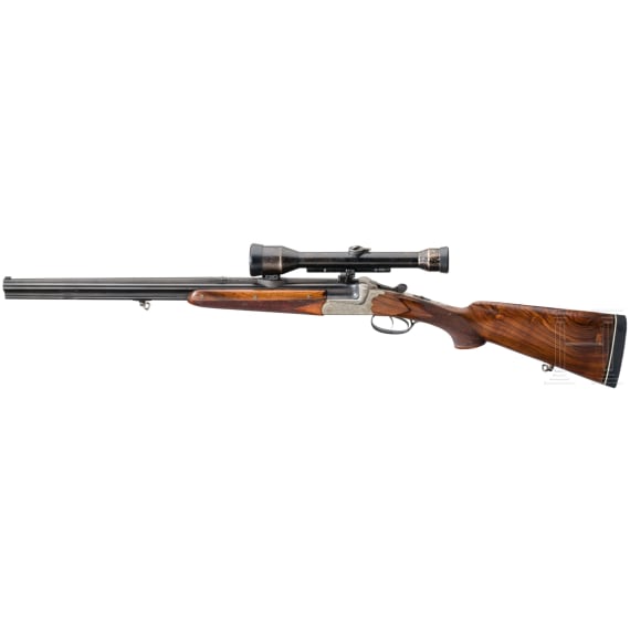 A over and under combination rifle Ferlach with Zeiss scope
