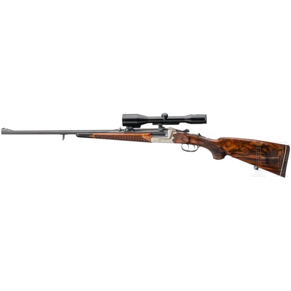 A single shot rifle "vom Hofe" with Zeiss scope