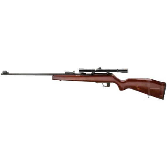 Single shot rifle Voere, with electronic trigger with Tasco scope
