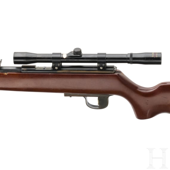 Single shot rifle Voere, with electronic trigger with Tasco scope