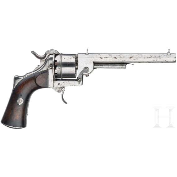A pin-fire revolver, Loron system, ca. 1865