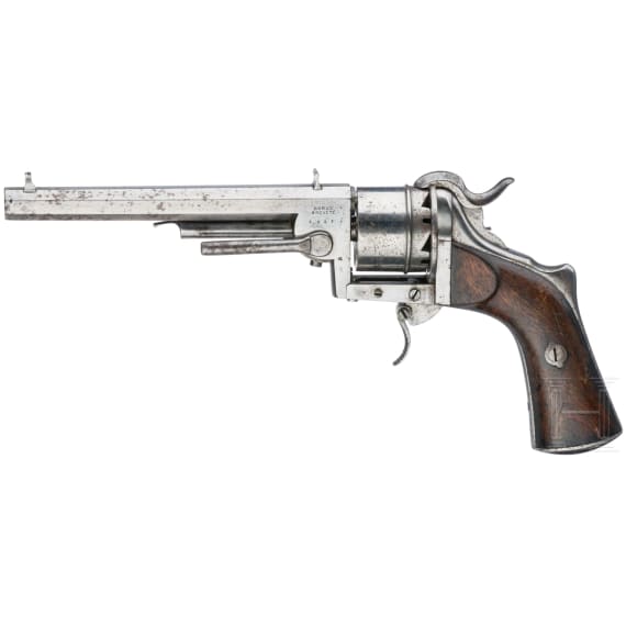 A pin-fire revolver, Loron system, ca. 1865
