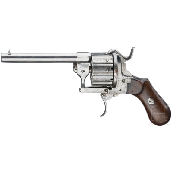 A 10-shot Lefaucheux Revolver, ca. 1870