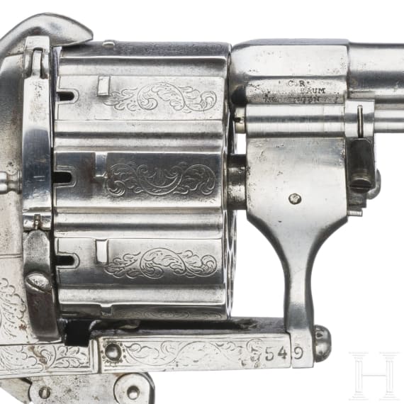 A 10-shot Lefaucheux Revolver, ca. 1870