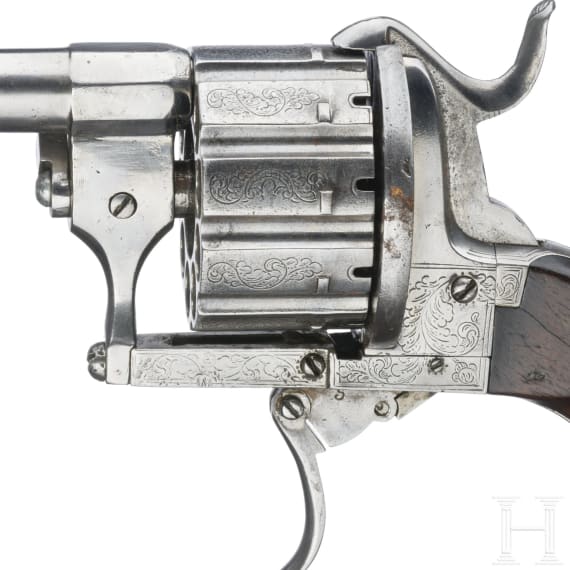 A 10-shot Lefaucheux Revolver, ca. 1870