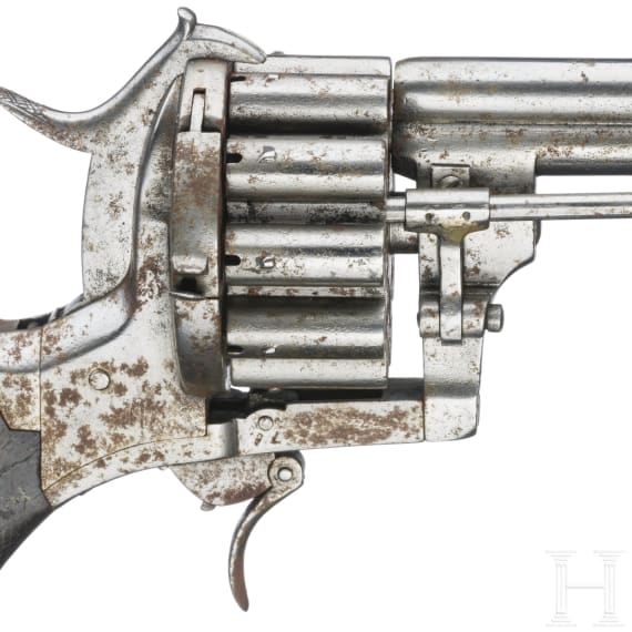 A pin-fire revolver, 20-shots, ca. 1880