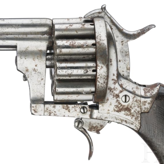 A pin-fire revolver, 20-shots, ca. 1880
