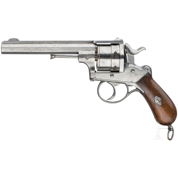A revolver by August Francotte, made for Gebr&uuml;der Maurer, Vienna, ca. 1870