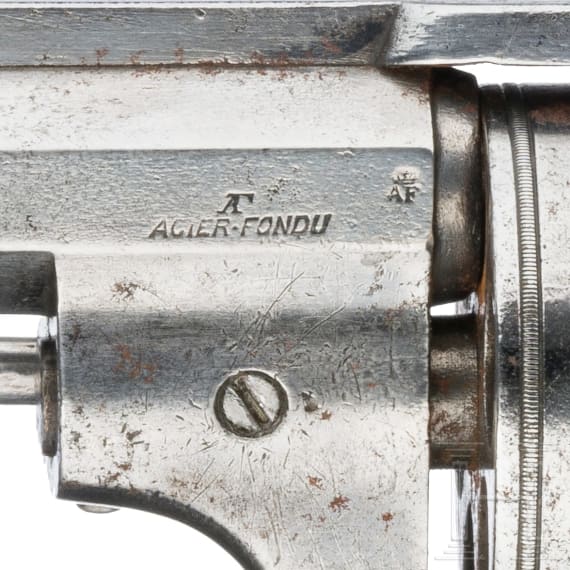 A revolver by August Francotte, made for Gebr&uuml;der Maurer, Vienna, ca. 1870